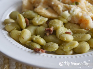 Simple Southern Lima Beans