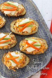 Buffalo Chicken Potato Skins