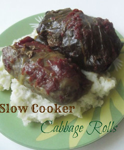 Slow Cooker Stuffed Cabbage Rolls