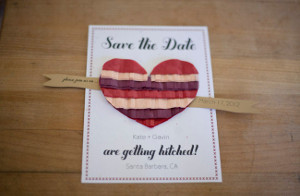 Flirty Fringe Save The Date Cards