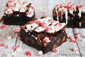 Triple Chocolate Peppermint Brownies