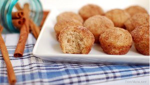 Cinnamon Sugar Muffin Tin Donuts