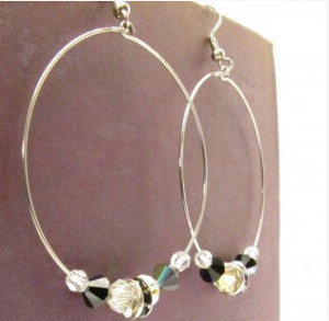 Classic Beaded Hoop Earrings