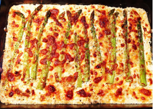 Cauliflower, Asparagus, and Ricotta Bake