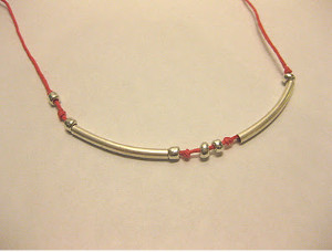 DIY Morse Code Necklace