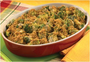 Cheesy Broccoli Casserole For Four