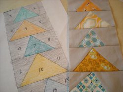Make a Flying Geese Paper Pieced Pattern