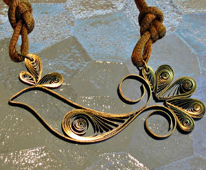 Quilled Bird Necklace Quilled Bird Necklace
