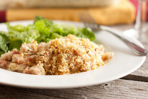 Simple Chicken Cordon Bleu Casserole