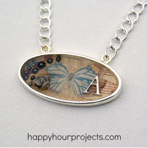 Vintage Resin Pendant