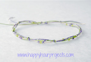 10-Minute Knotted Ankle Bracelet