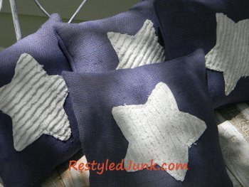 Simple Sewn Star Pillow