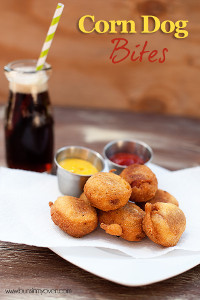 Easy Corn Dog Bites