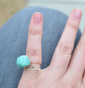 Faceted Pinky Ring