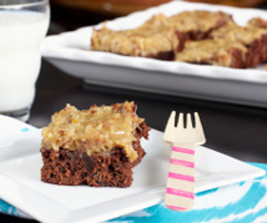 German Chocolate Cake Brownies