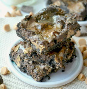 Peanut Butter Oreo Magic Mud Bars