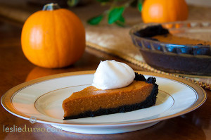 Pumpkin Pie with Chocolate Crust