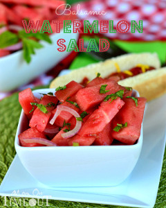 Refreshing Balsamic Watermelon Salad