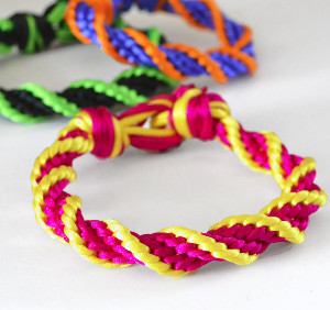 Kumihimo 12-Strand Spiral Bracelet Kumihimo 12-Strand Spiral Bracelet