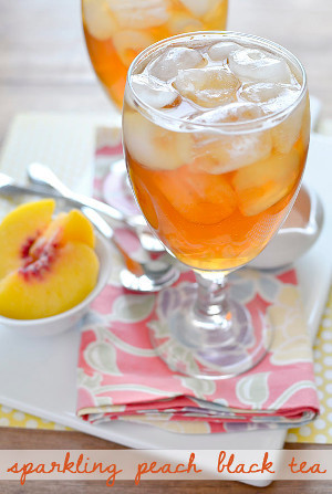 Inspired Caribou Coffee Sparkling Peach Black Tea