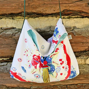 Thrifty Tablecloth Tote Bag
