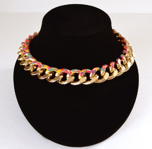 Speckled Curb Chain Necklace
