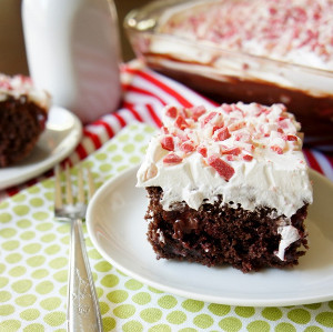 Pleasing Peppermint Poke Cake