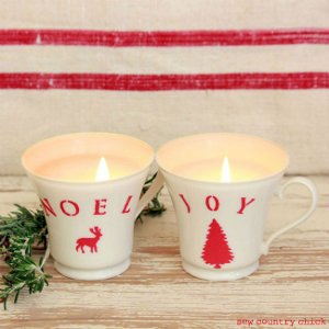Christmas Teacup Candles Christmas Teacup Candles