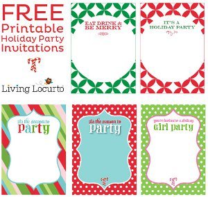 Two-Second Printable Invitations