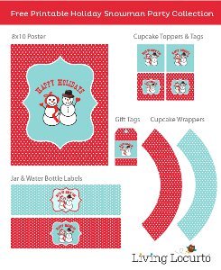 Snowman Party Printables