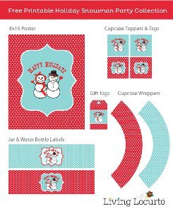 Snowman Party Printables