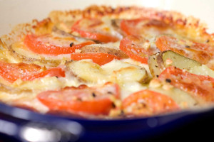 Tomato and Potato Cheese Bake