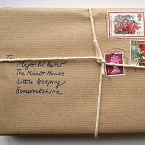 Faux Mail Gift Wrap Faux Mail Gift Wrap