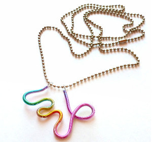 Freeform Scribble Pendants