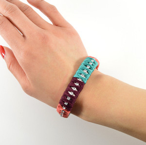 Colorblocked Bling Bracelet