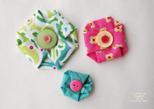 No Sew Button Flowers