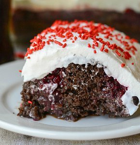 Cherry Coke Poke Cake