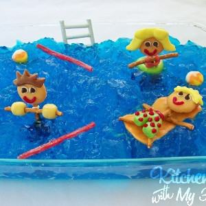 Pool Party Jello Dessert