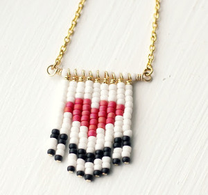 Fringed Heart Necklace Fringed Heart Necklace