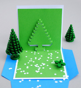 Christmas Pixel Pop Up Card