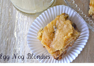 Egg Nog Blondies