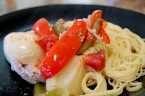 Baked Chicken with Summer Vegetables