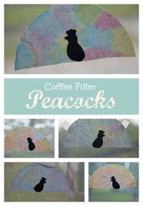 Cute Coffee Filter Peacocks