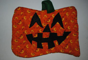 Quilted Pumpkin Door Hanging