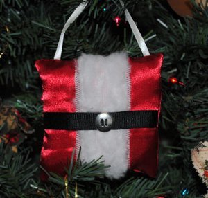 Santa Belly Pillow Ornament