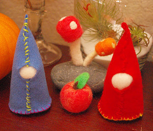 Sweet Hand-Sewed Gnomes