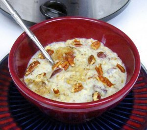 Eggnog Cranberry Oatmeal