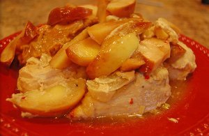 Five-Ingredient Maple Apple Chicken