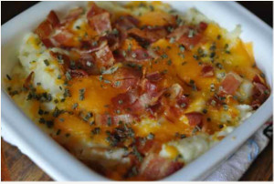 Twice Baked Russet Potato Casserole