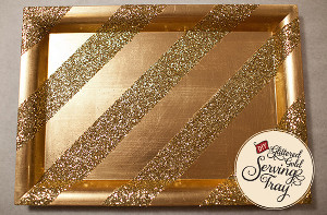Glittering Gold Serving Tray